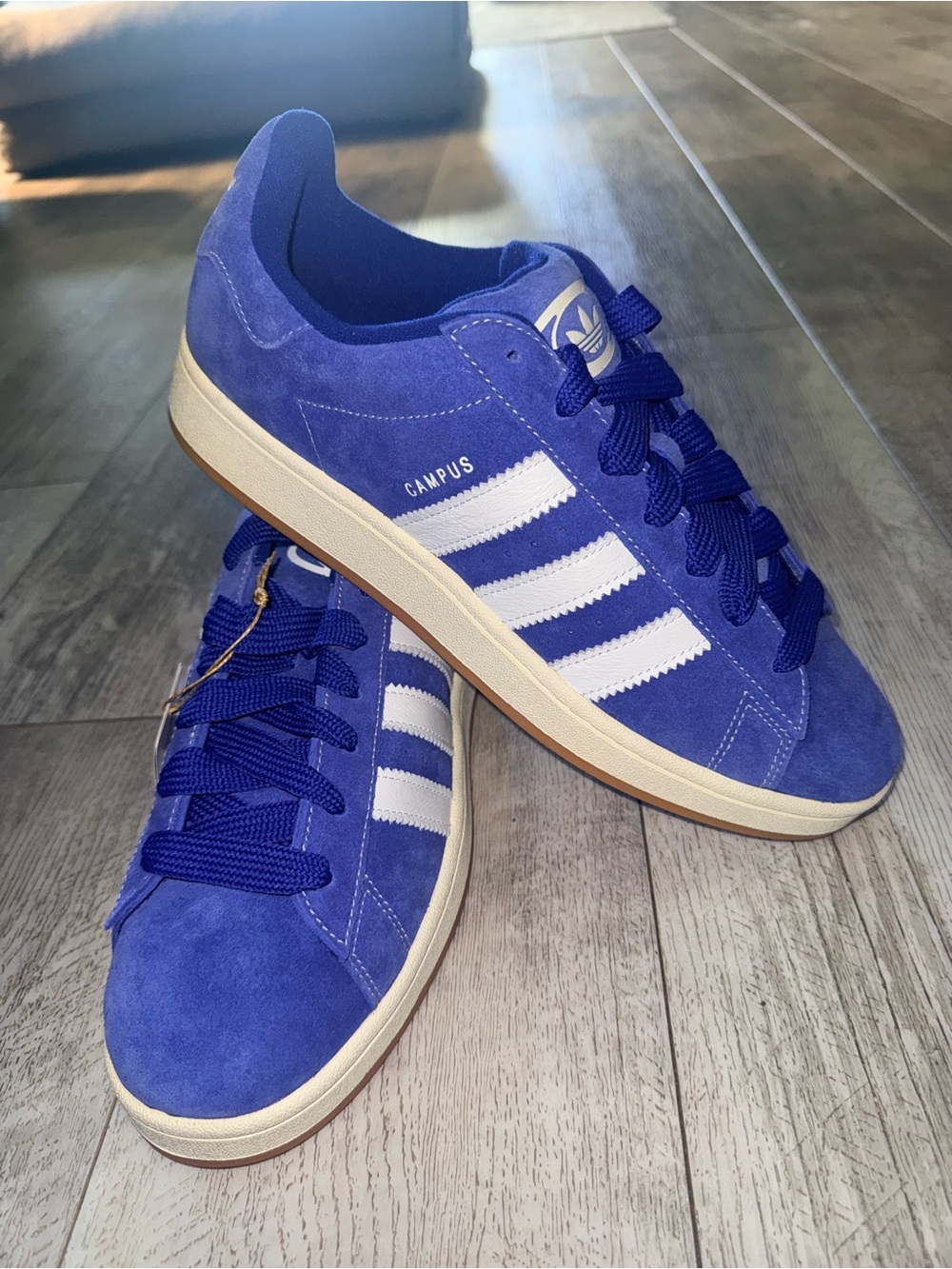 Adidas Campus 00s Semi Lucid Blue White Gum Sneakers Men’s 12.5